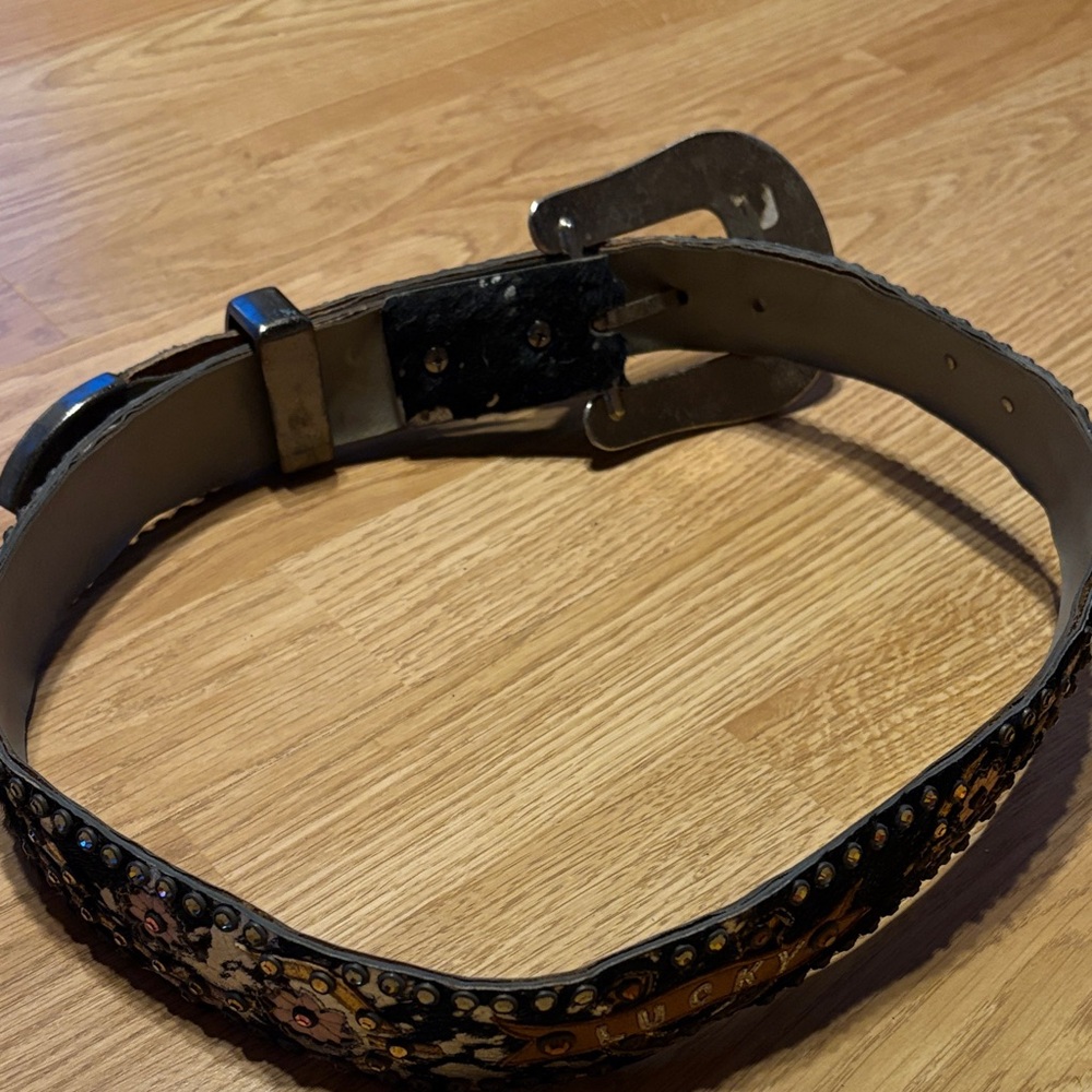 Kippys Black and Siver Belt with Pink Floral Accents - Picture 16 of 16